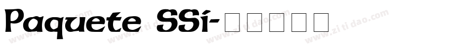 Paquete SSi字体转换